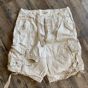Abercrombie & Fitch cargo shorts.